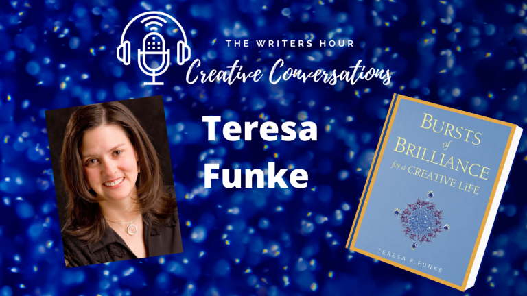 Teresa Funke, Bursts of Brilliance on The Writers Hour - Creative Conversations with Janine Bolon